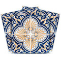12 X 12 Blue and Yellow Nelly Peel And Stick Removable Tiles