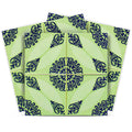 12 X 12 Green Aegean Orb Removable Peel and Stick Tiles