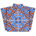 12 X 12 Blue Rust Zio Removable Peel and Stick Tiles