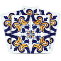 12 X 12 Blue Mikos Removable Peel and Stick Tiles