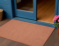 3 X 5 Rust And Ivory Indoor Outdoor Area Rug