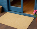 3 X 5 Yellow And Ivory Indoor Outdoor Area Rug