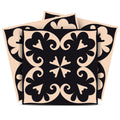 12 X 12 Brown and Black The Sheep Peel and Stick Removable Tiles