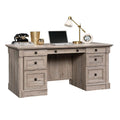 Palladia Executive Desk, Split Oak finish