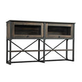 Foundry Road Commercial Office Hutch, Carbon Oak finish