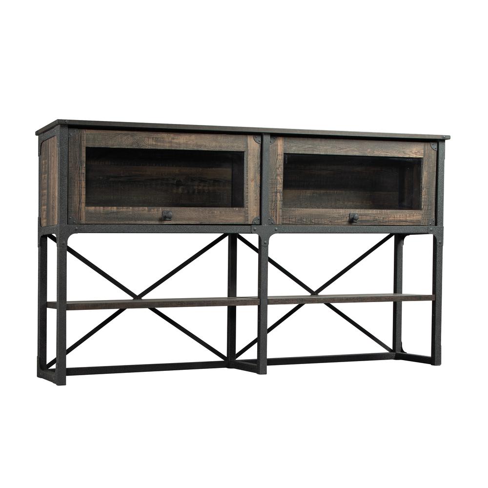 Foundry Road Commercial Office Hutch, Carbon Oak finish