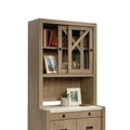 Dixon City Commercial Office Hutch, Brushed Oak finish
