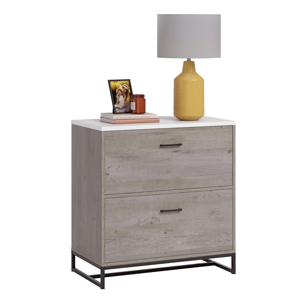 Tremont Row File Cabinet, Mystic Oak finish