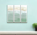Set Of Three On the Shore White Framed Wall Art