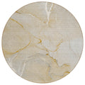 8' Round Beige Abstract Washable Indoor Outdoor Area Rug
