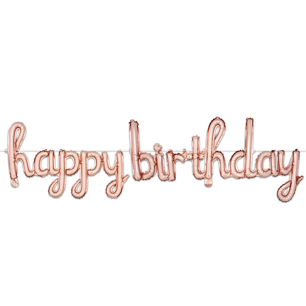 Script Happy Birthday Balloon Streamer