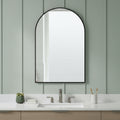 39 Black Arch Metal Framed Bathroom Vanity Mirror