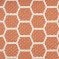 12 Coral And Ivory Geometric Indoor Outdoor Runner Rug