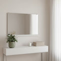 47 Black Metal Leaning Framed Full Length Hanging Mirror