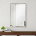 36 Silver Aluminum Framed Accent Mirror