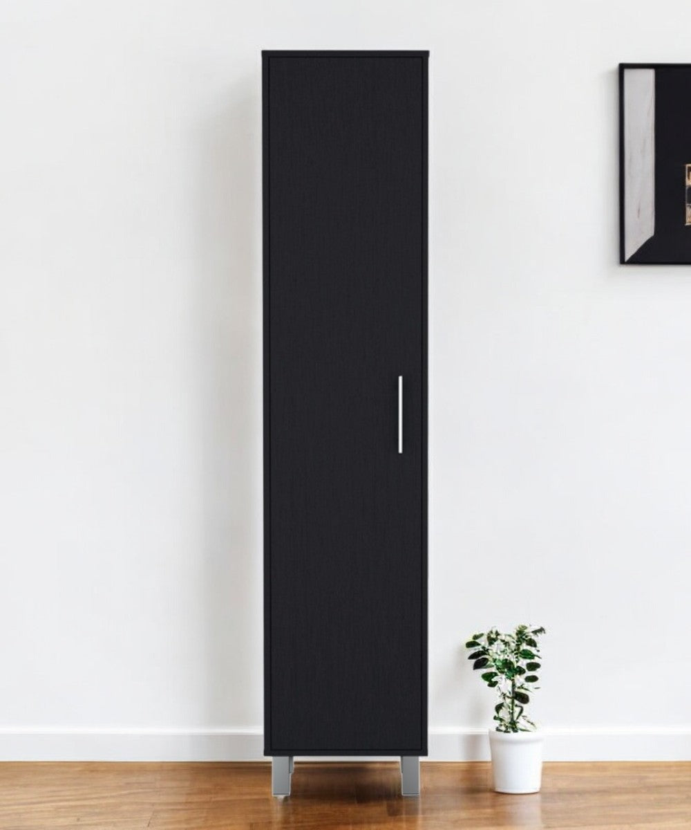 71 Black Wood Pantry Or Storage Cabinet