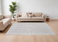 8' X 10' Ivory Geometric Hand Woven Area Rug