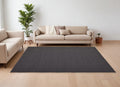 8' X 10' Tan and Gray Hand Woven Area Rug