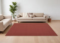 9' X 12' Red Hand Woven Area Rug