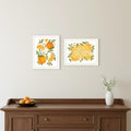 Set Of Two Take Me Where Summer Never Ends White Framed Wall Art