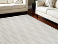 7' X 9' Gray Geometric Area Rug