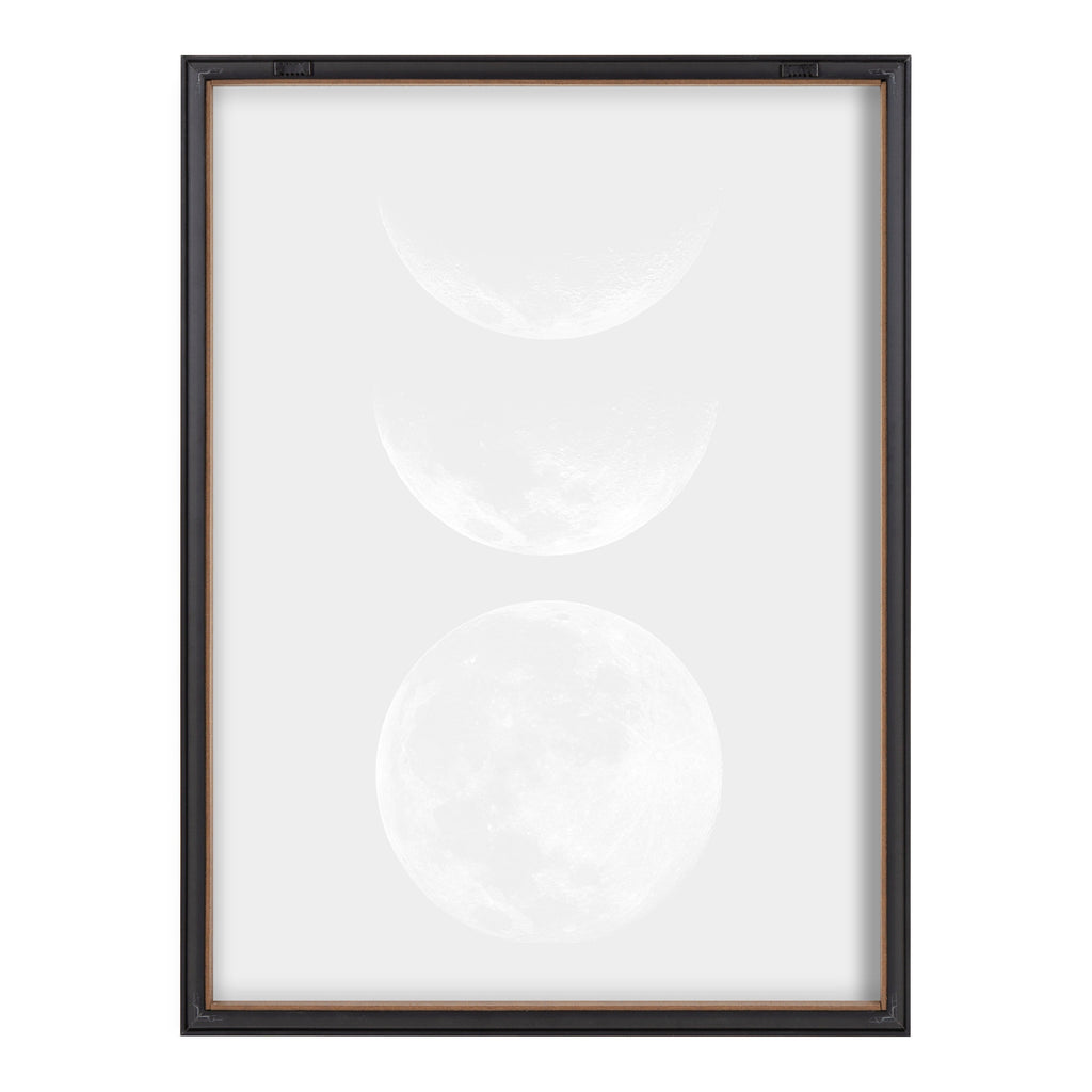 Blake Mod Moon It's Just a Phase Framed Printed Glass by The Creative Bunch Studio