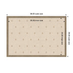 Pinboard Beige Botanical Block Print