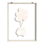 Blake Hedgehog Balloons Framed Printed Glass by Amy Peterson Art Studio