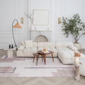 8' X 11' Beige and Brown Abstract Area Rug