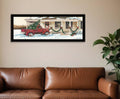 Preparing for Christmas Black Framed Wall Art