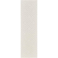 6' Ivory Geometric Runner Rug