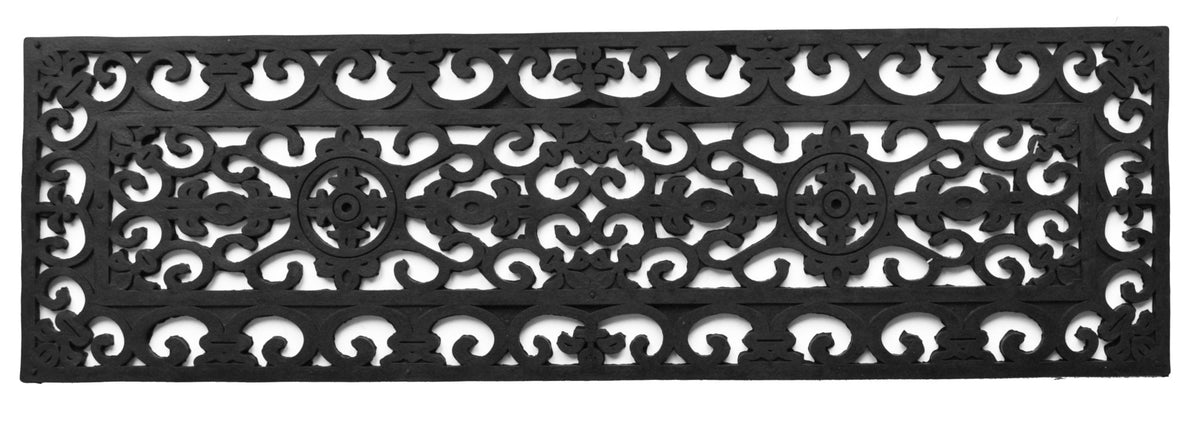 9'' X 30'' Black Rubber Outdoor Door Mat