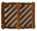 12'' X 14'' Brown Coir Geometric Outdoor Boot Scraper