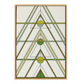 Sylvie Mid Century Modern Retro Tree Framed Canvas by The Creative Bunch Studio