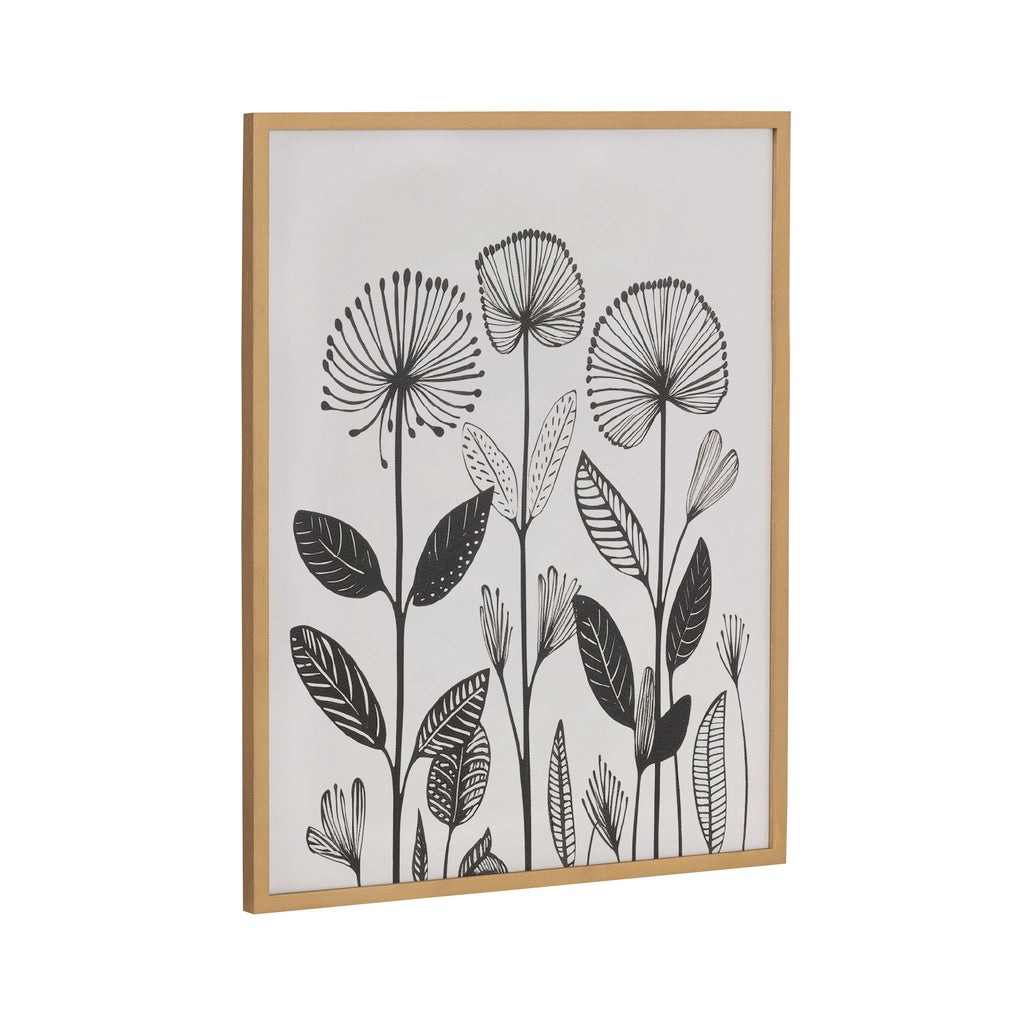 Gallery Simple Modern Linocut Botanicals Print by The Creative Bunch Studio