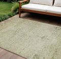 10' X 14' Beige Taupe And Brown Oriental Washable Indoor Outdoor Area Rug
