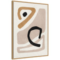 Sylvie Neutral Abstract 1 Minimal Modern Art Framed Canvas by July Art Prints