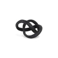 Kompo Modern Black Abstract Infinite Knot Dcor
