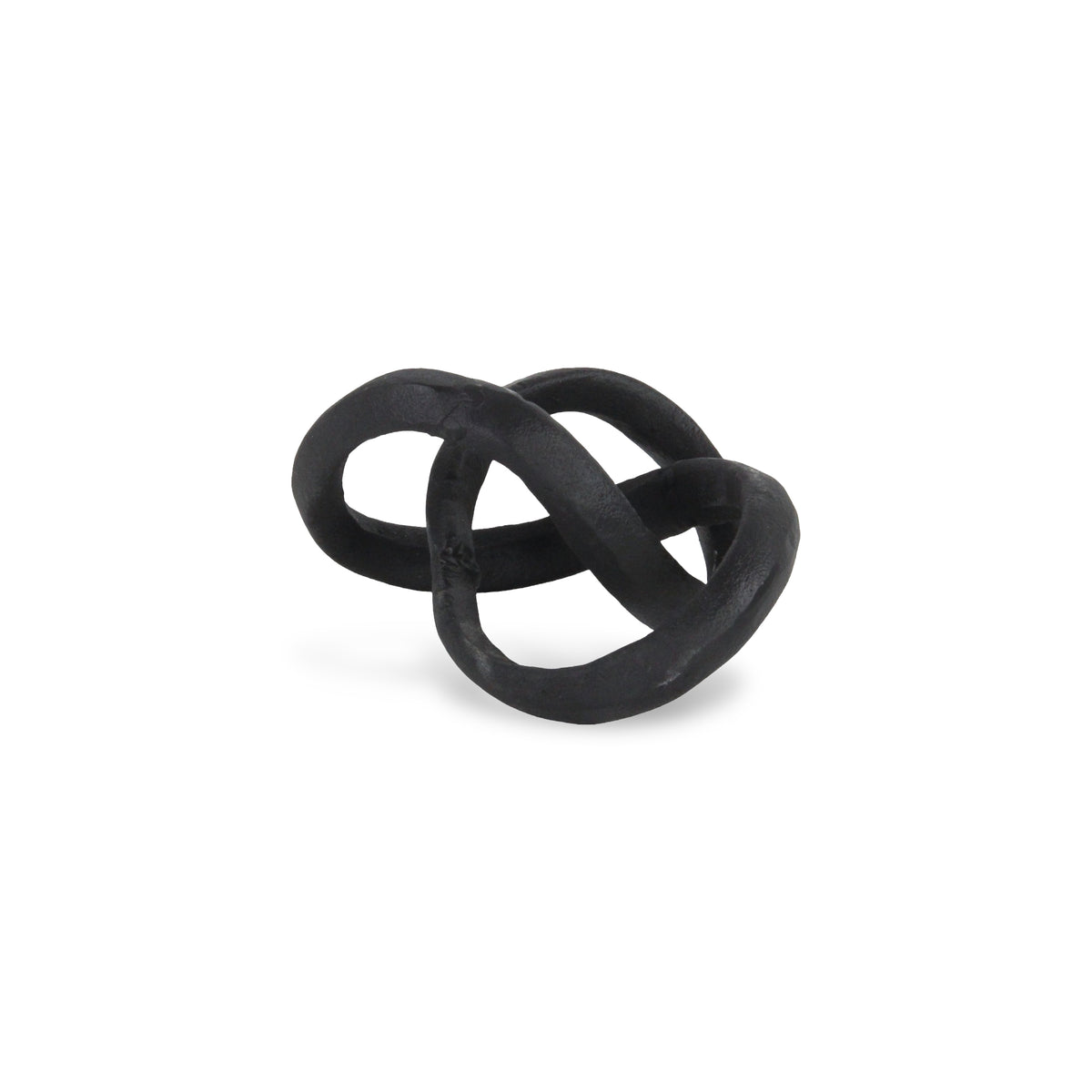 Kompo Modern Black Abstract Infinite Knot Dcor