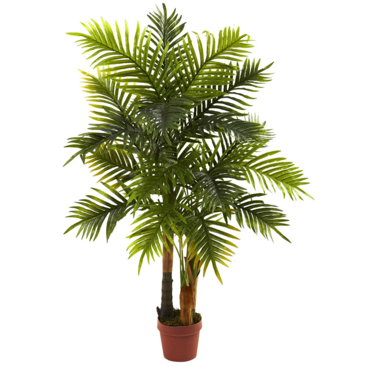 Nearly Natural 5960 4.5 Olive Topiary Tree With European Barrel Planter