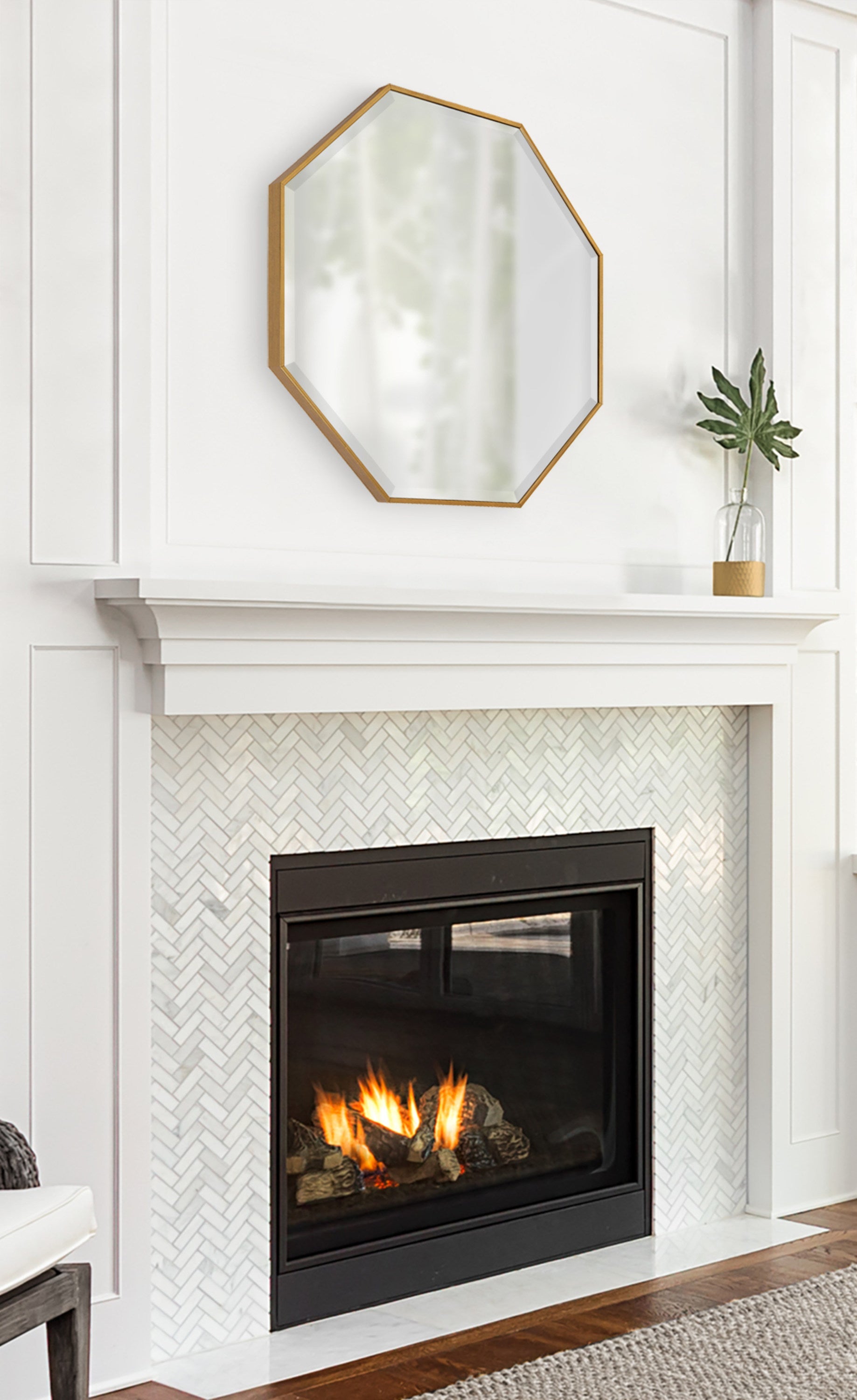 Rhodes Framed Octagon Wall Mirror