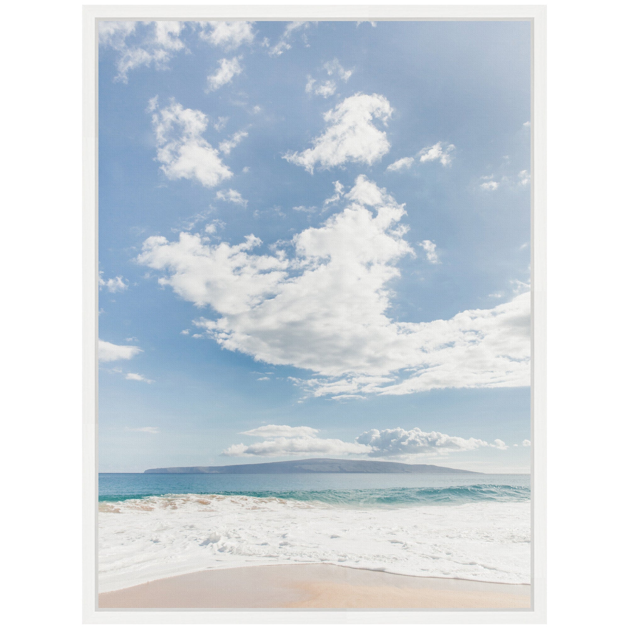 Sylvie Beach Framed Canvas by Alicia Abla