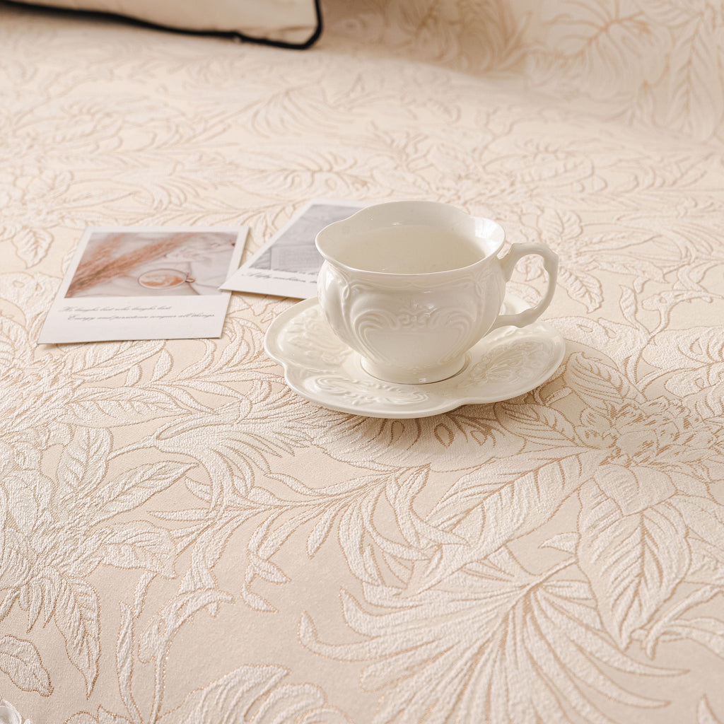 French Chic Style Ruffle Floral Cover Throws for Sofas, Decorative Couch Covers