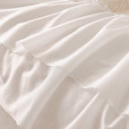 French Chic Style Ruffle Floral Cover Throws for Sofas, Decorative Couch Covers