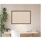 Pinboard Green Lattice Print