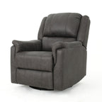 Contemporary Glider Recliner With Swivel Function
