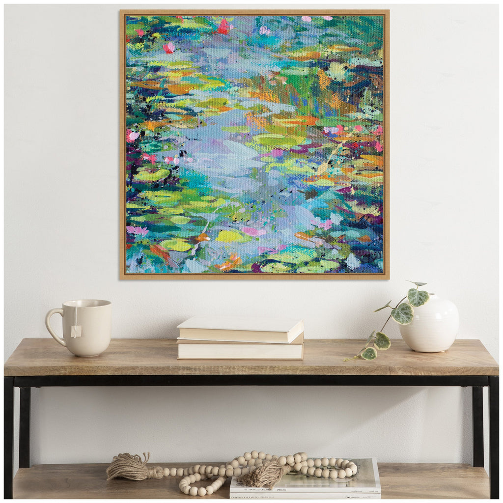 Sylvie Waterlilies at Giverny Framed Canvas by Rachel Christopoulos