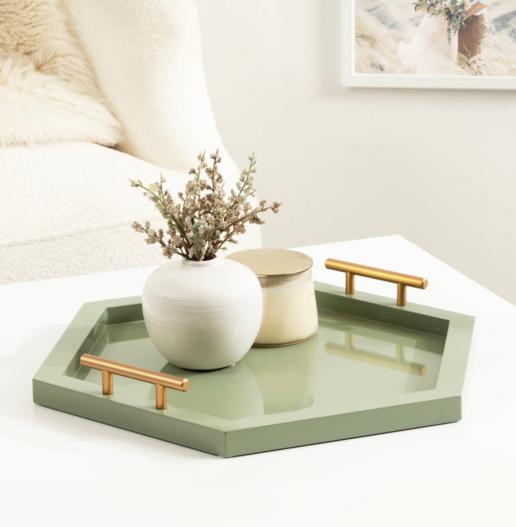 Halsey Hexagon Decorative Tray