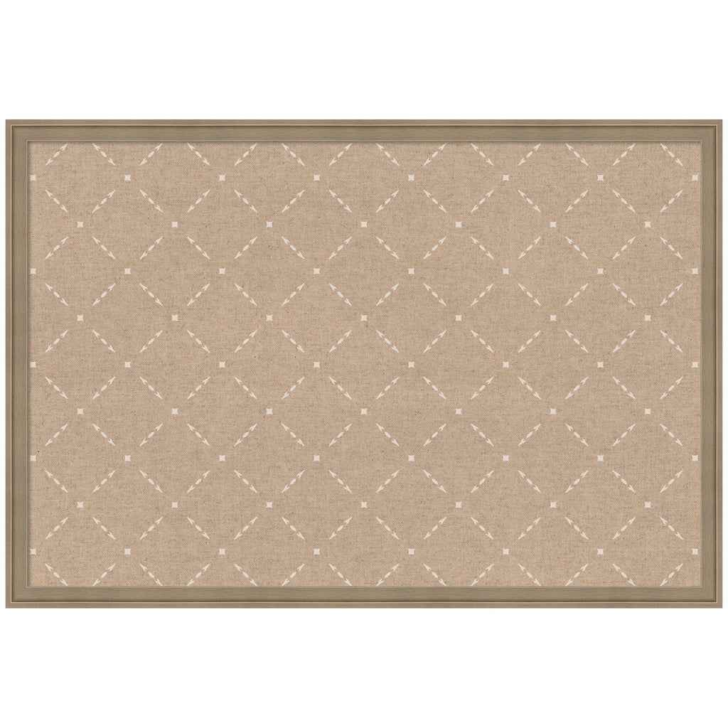 Pinboard Beige Lattice Pattern