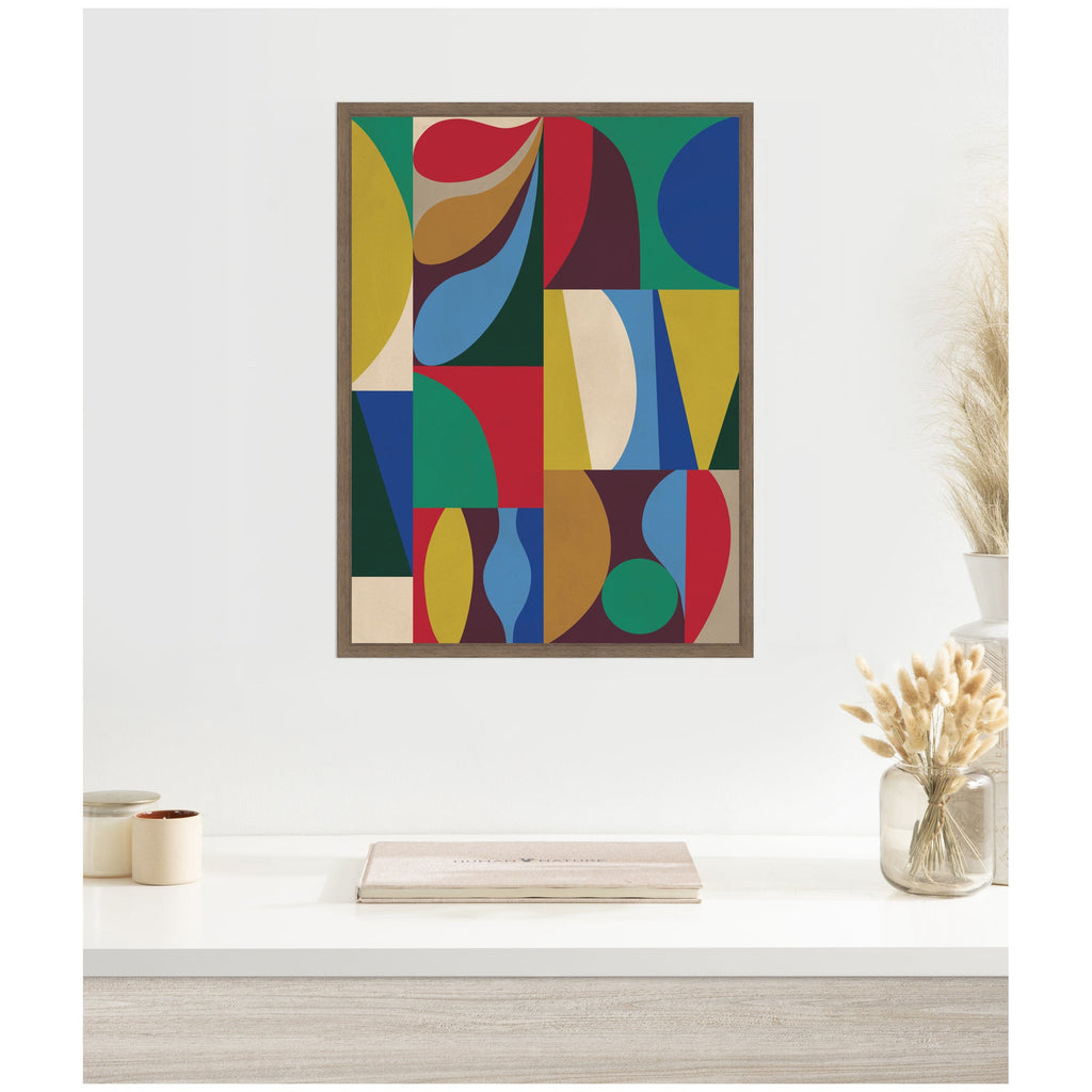 Abstract 04 by Rachel Lee Framed Canvas Wall Art Print